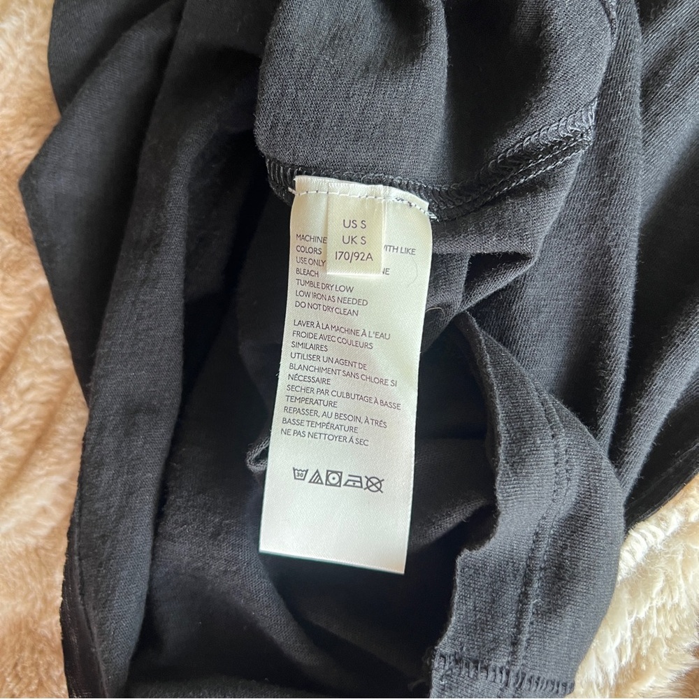 NWT Free People Clare Short Sleeve Black T shirt - Picture 7 of 7